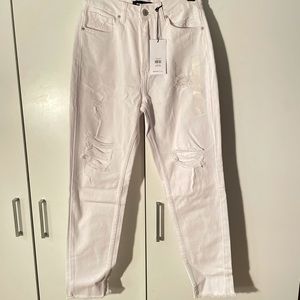 White mom jeans